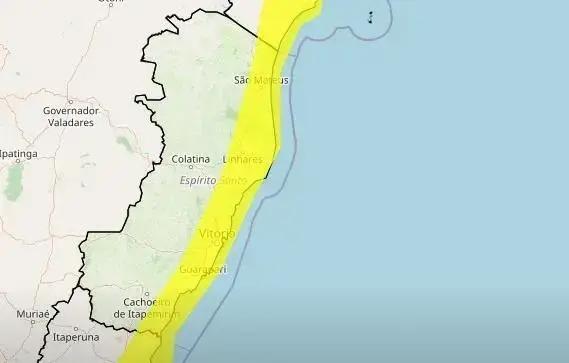 Inmet emite alerta de chuvas perigosas para a Serra